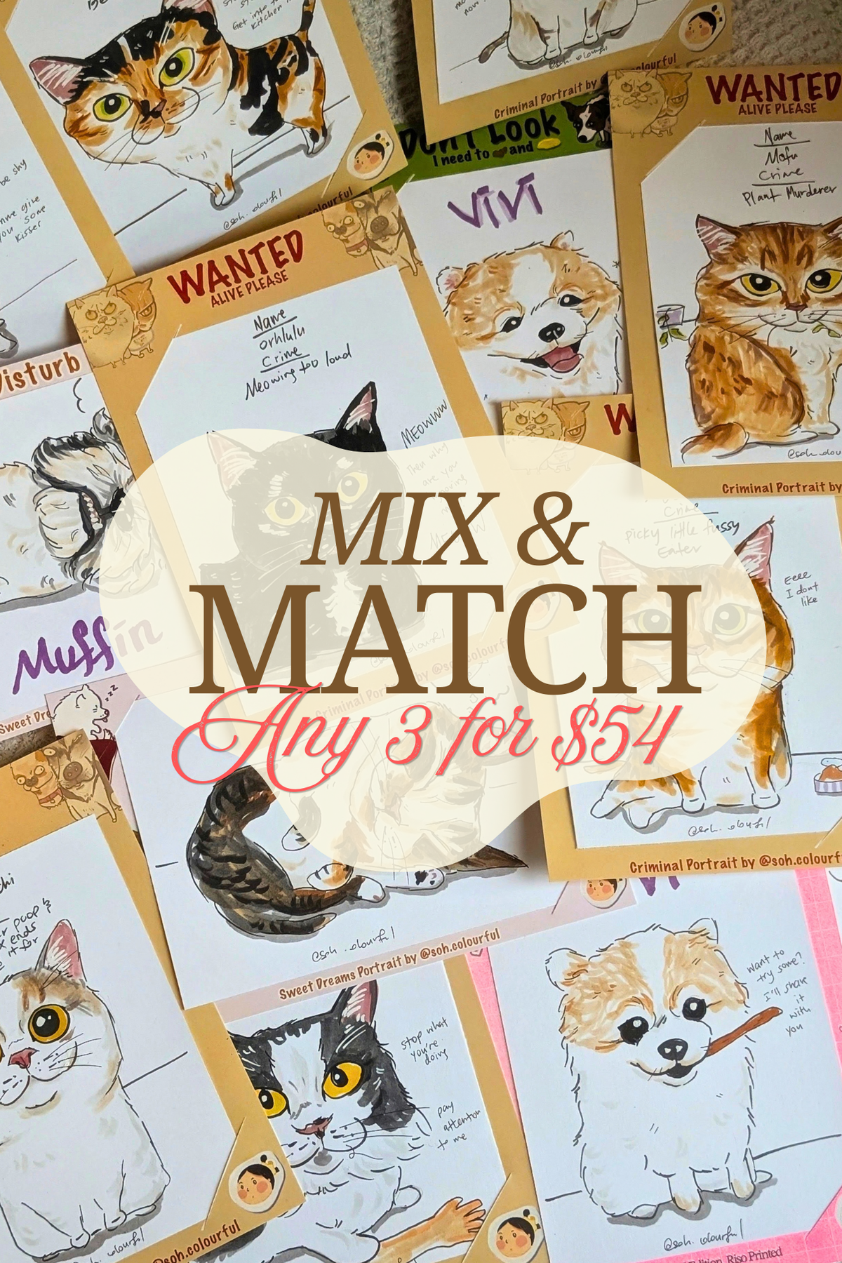 Mix and Match - 3 for $54