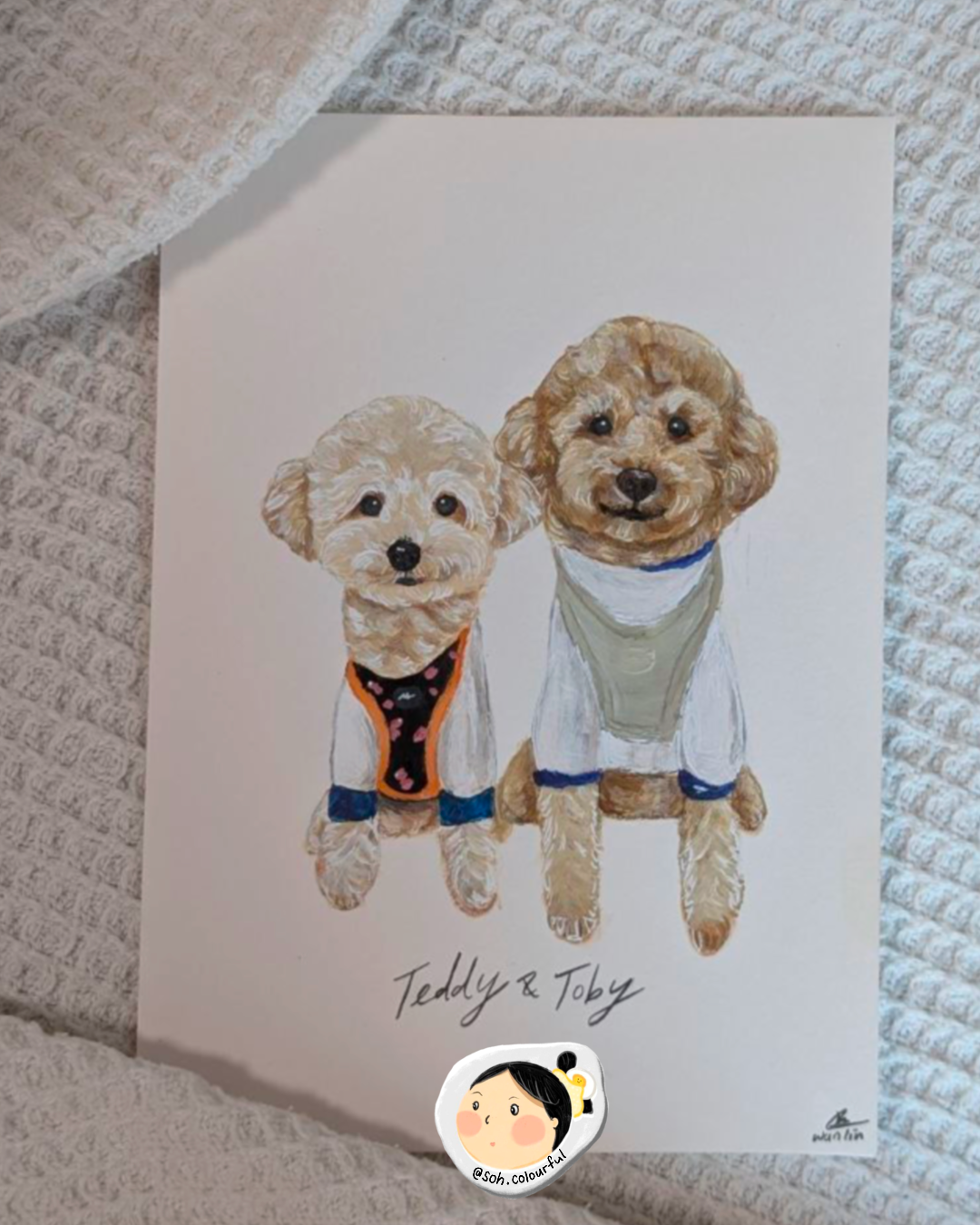 Pet portrait on art paper