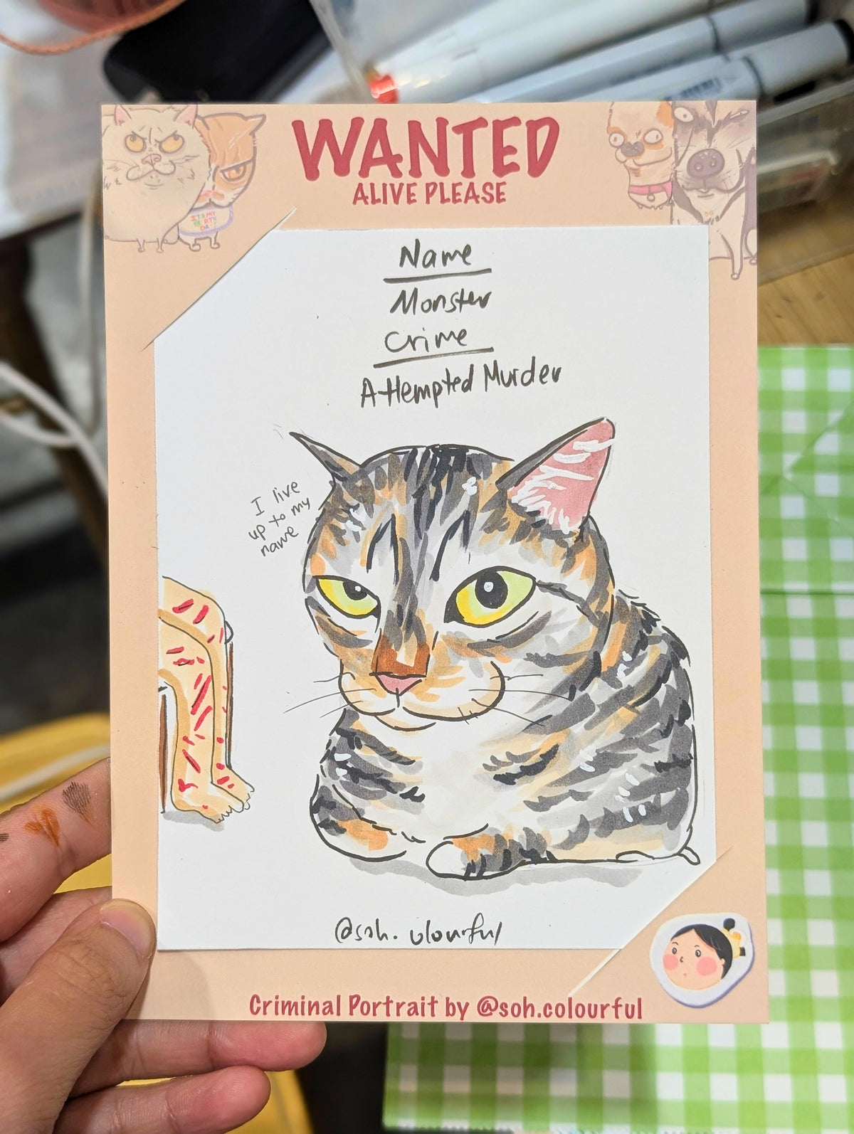 Criminal Pet Caricature, i draw your pets as WANTED criminals