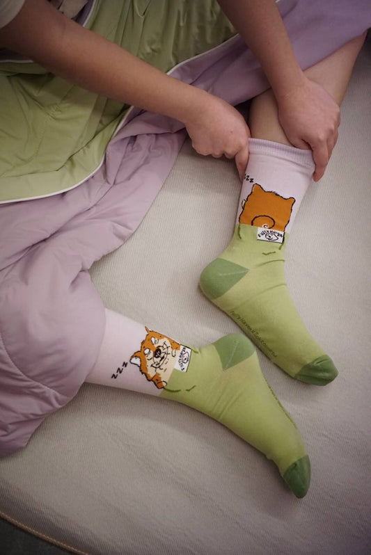 Limited Edition "Let's Sleep in" Socks